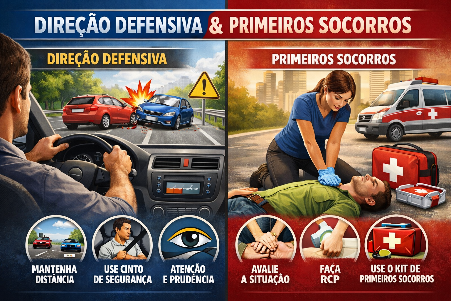 Direção Defensiva e Primeiro Socorros
